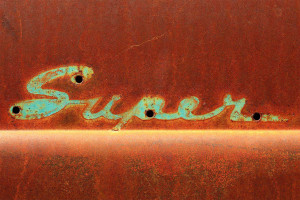 Rusted relic-dye sublimation on metal-phptograph
